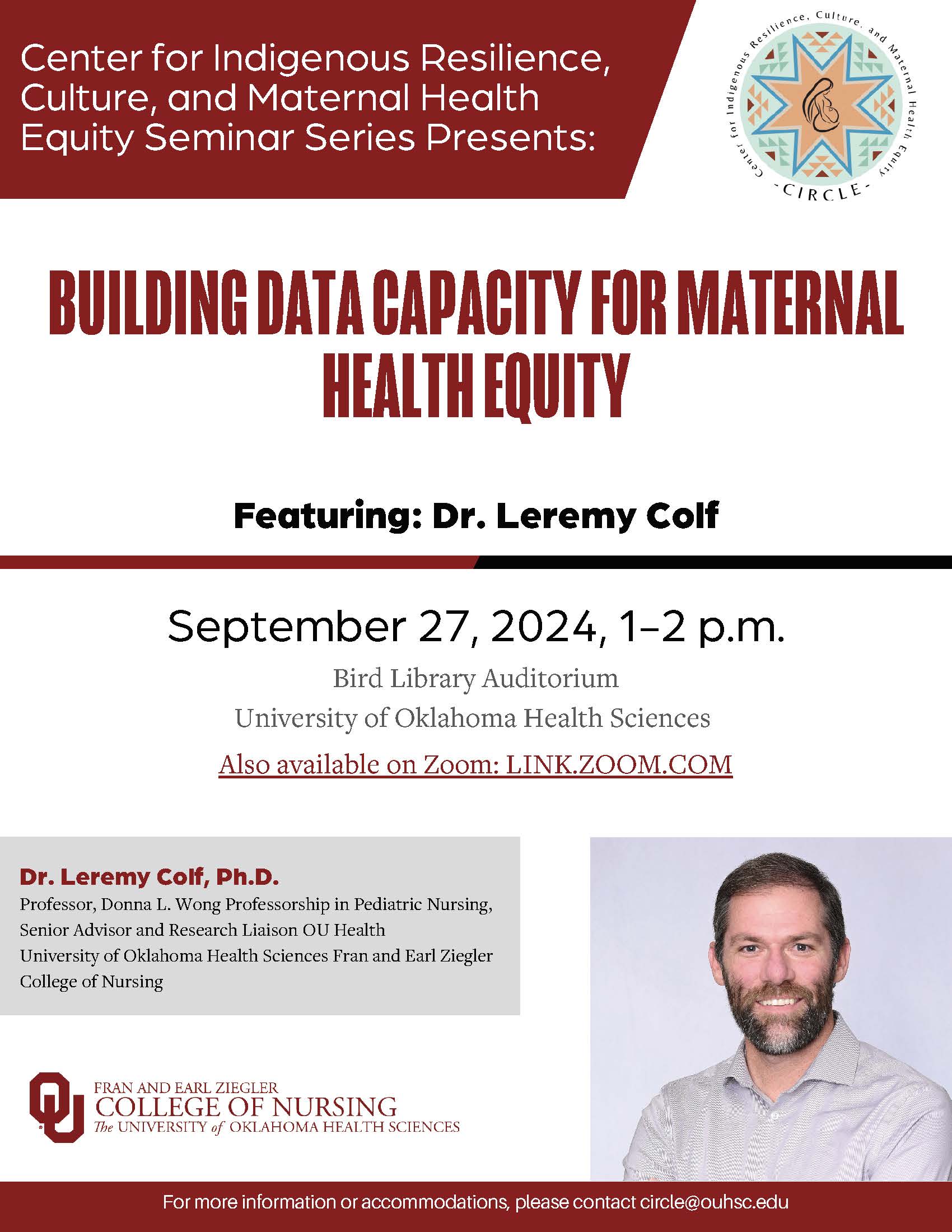 CIRCLE Series Sept 27 2024 Colf E Flyer